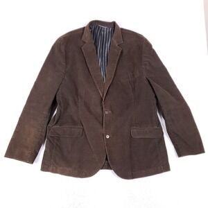 Flynt Elbow Patch Corduroy Blazer 48 Brown